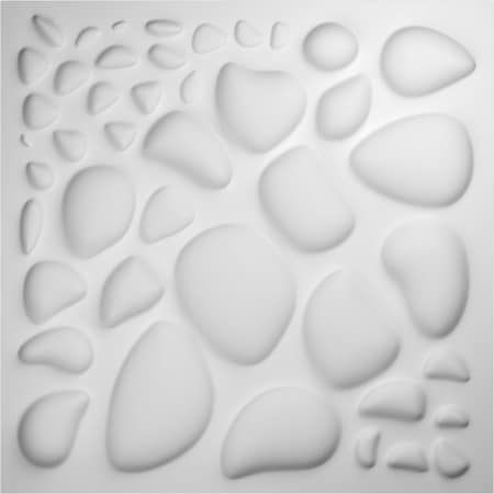 Ekena Millwork 19 5/8in. W x 19 5/8in. H Shale EnduraWall Decorative 3D Wall Panel, White, 20PK WP20X20SLWH-CASE-20